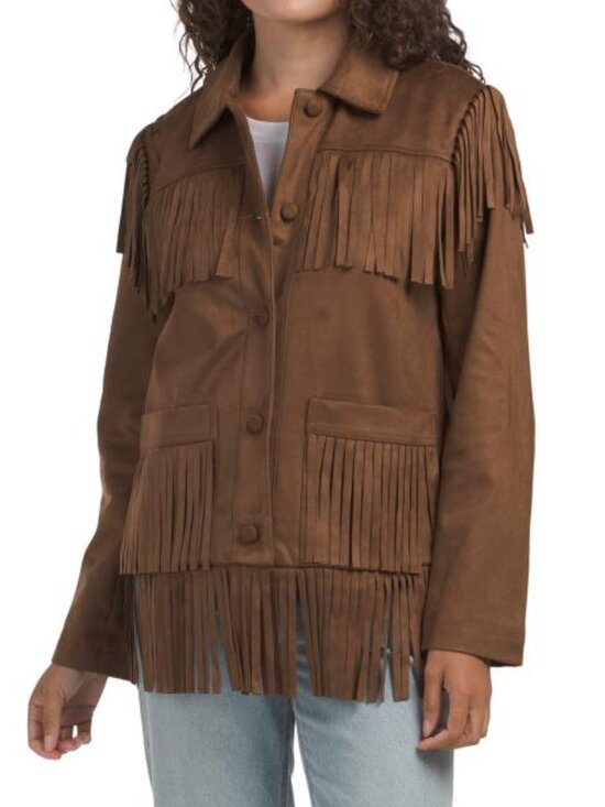 7 For All Mankind Jackets & Blazers - 7 FOR ALL MANKIND Fringe Faux Suede Jacket